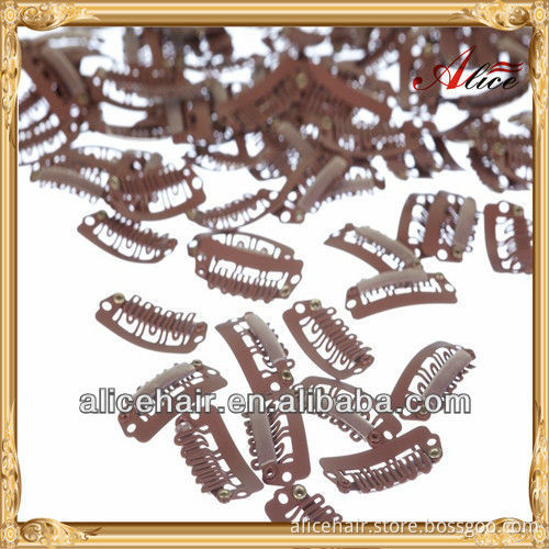 Wholesale price curly black clip in hair extensions